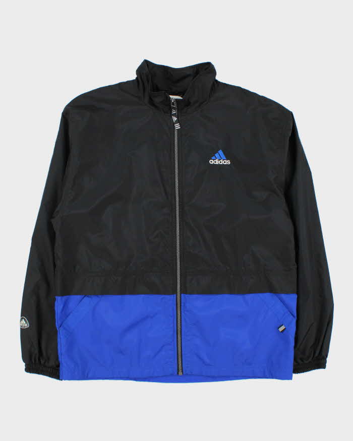 Vintage 1990s Adidas Classic Embroidered Shell Windbreaker Jacket - S