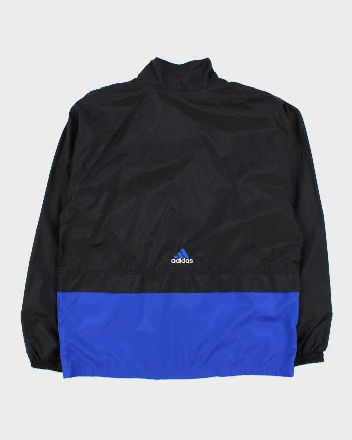 Vintage 1990s Adidas Classic Embroidered Shell Windbreaker Jacket - S