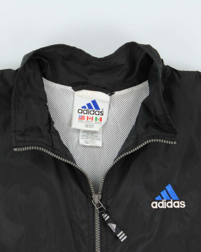 Vintage 1990s Adidas Classic Embroidered Shell Windbreaker Jacket - S