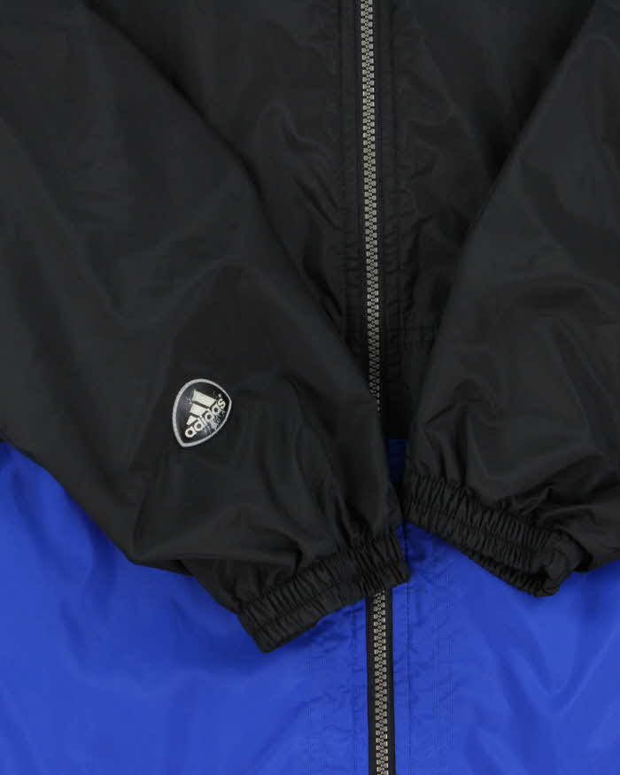 Vintage 1990s Adidas Classic Embroidered Shell Windbreaker Jacket - S