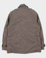 Vintage Y2K 00s Burberry London Khaki Canvas Military Field Jacket - L