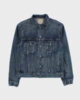 Vintage Polo Ralph Lauren Medium Wash Denim Trucker Jacket - M