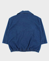 Vintage 1990s The J Peterman Co. Medium Wash Denim Pullover Jacket - XL