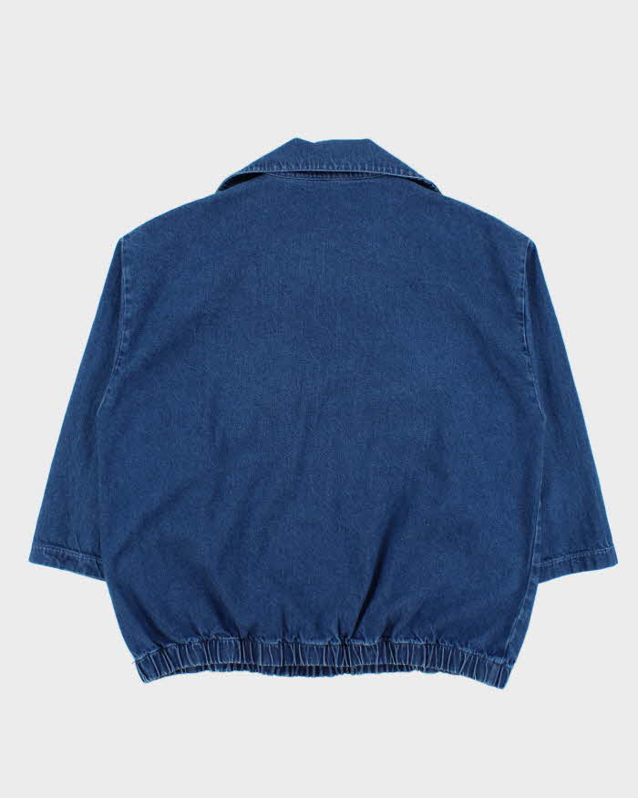 Vintage 1990s The J Peterman Co. Medium Wash Denim Pullover Jacket - XL