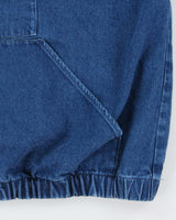 Vintage 1990s The J Peterman Co. Medium Wash Denim Pullover Jacket - XL