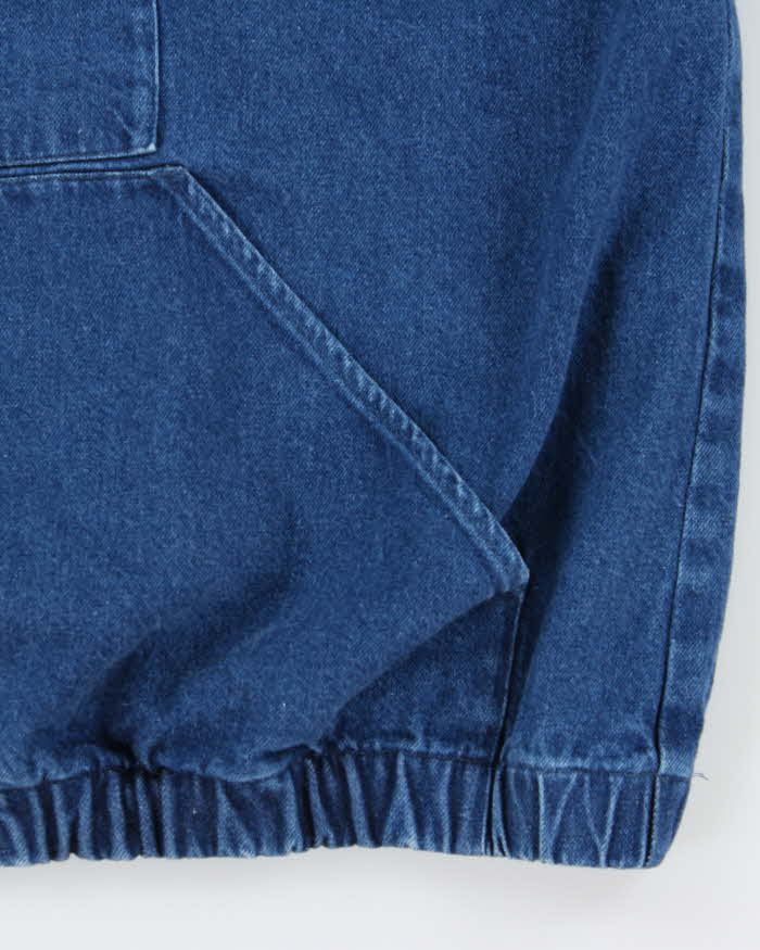 Vintage 1990s The J Peterman Co. Medium Wash Denim Pullover Jacket - XL