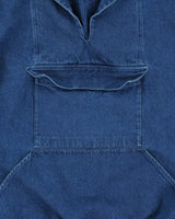 Vintage 1990s The J Peterman Co. Medium Wash Denim Pullover Jacket - XL