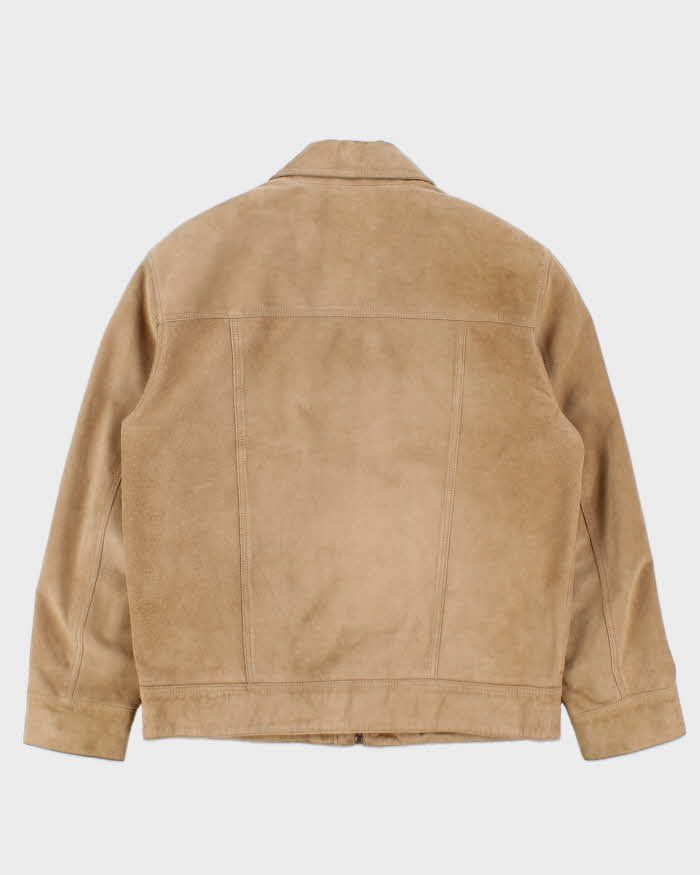 Vintage Y2K 00s Danier Tan Suede Bomber Jacket - S