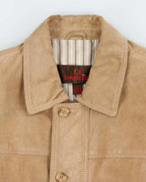 Vintage Y2K 00s Danier Tan Suede Bomber Jacket - S