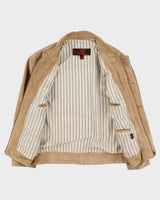 Vintage Y2K 00s Danier Tan Suede Bomber Jacket - S