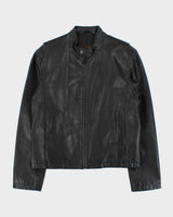 Vintage Y2K 00s Danier Leather Cafe Racer Moto Jacket - M