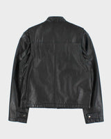 Vintage Y2K 00s Danier Leather Cafe Racer Moto Jacket - M