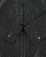 Vintage Y2K 00s Danier Leather Cafe Racer Moto Jacket - M
