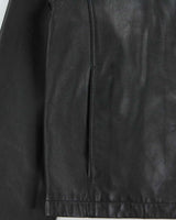 Vintage Y2K 00s Danier Leather Cafe Racer Moto Jacket - M