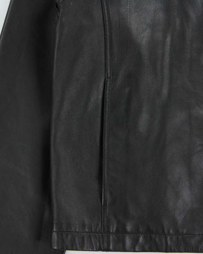 Vintage Y2K 00s Danier Leather Cafe Racer Moto Jacket - M