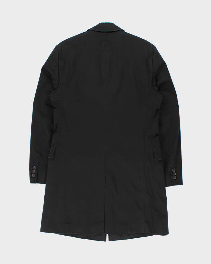 Vintage Y2K 00s Hugo Boss Quilt Lined Canvas Single Breasted Overcoat - XL