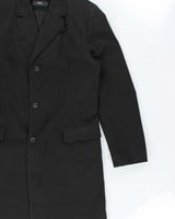 Vintage Y2K 00s Hugo Boss Quilt Lined Canvas Single Breasted Overcoat - XL