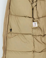 Vintage 1990s Schott N.Y.C Khaki Goose Down Made In USA Puffer Parka - S