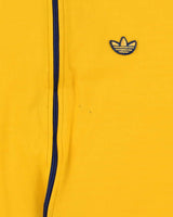 Vintage 1970s Adidas Originals Yellow Classic Funnel Neck Track Jacket - M