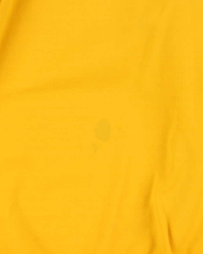Vintage 1970s Adidas Originals Yellow Classic Funnel Neck Track Jacket - M
