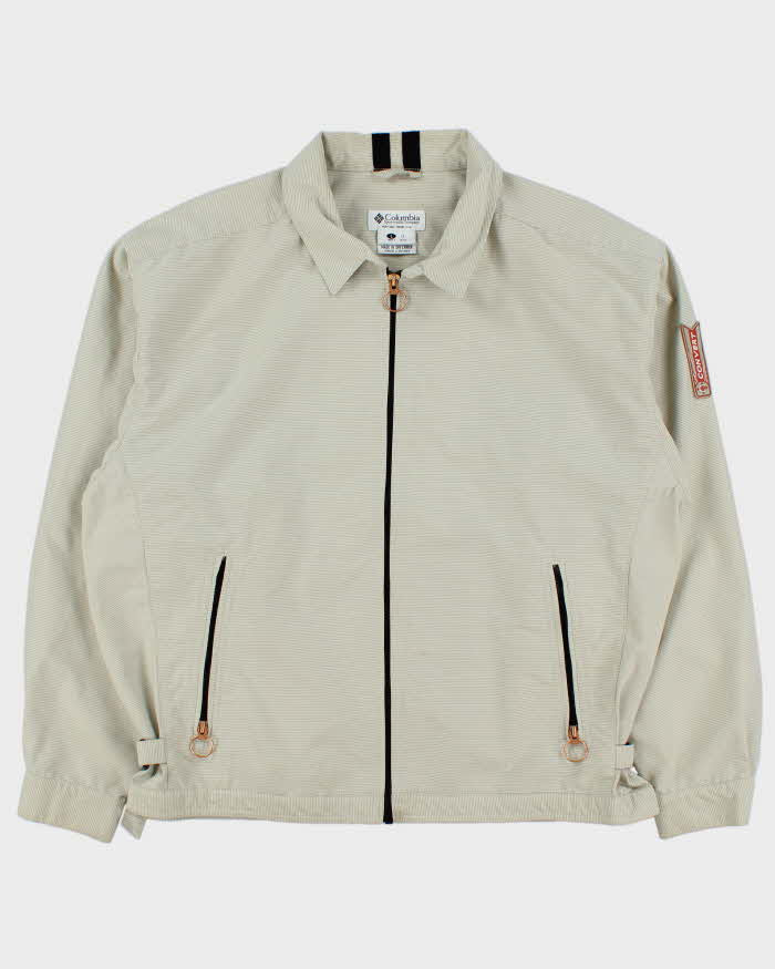 Vintage 1997 Columbia Convert Woven Shell Windbreaker Harrington Jacket - L