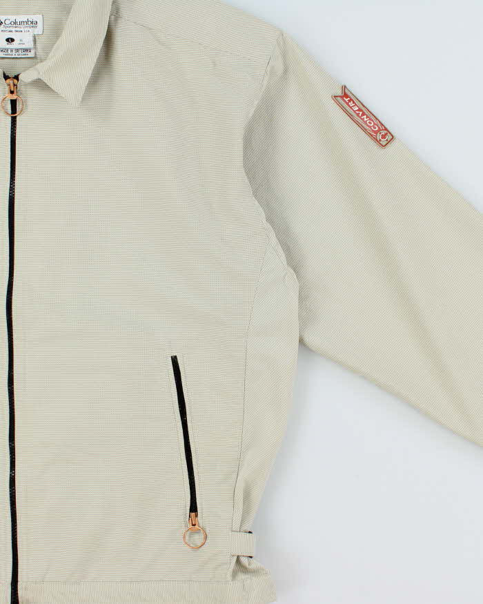 Vintage 1997 Columbia Convert Woven Shell Windbreaker Harrington Jacket - L