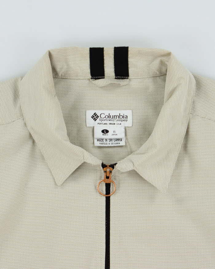 Vintage 1997 Columbia Convert Woven Shell Windbreaker Harrington Jacket - L