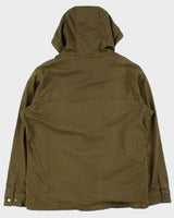 Vintage Columbia Khaki Canvas Hooded Military Field Jacket - L