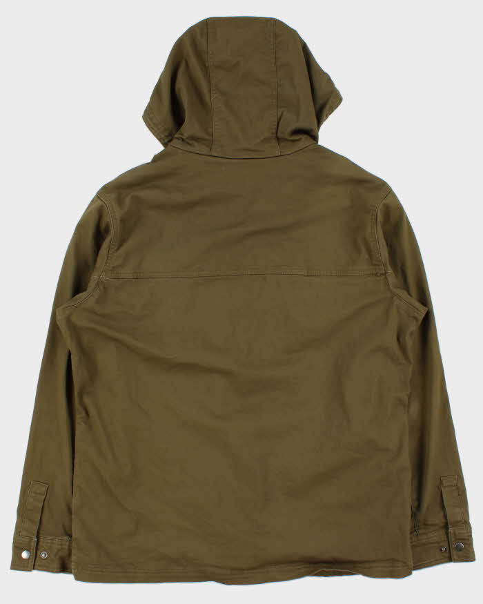 Vintage Columbia Khaki Canvas Hooded Military Field Jacket - L