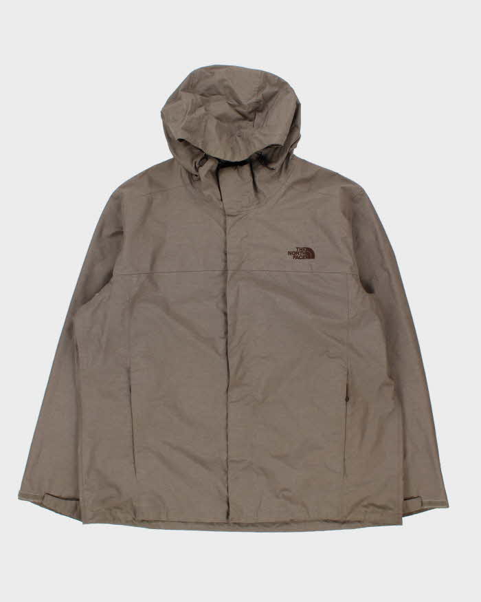 Vintage The North Face Marl Brown DryVent Hooded Waterproof Jacket - XXL