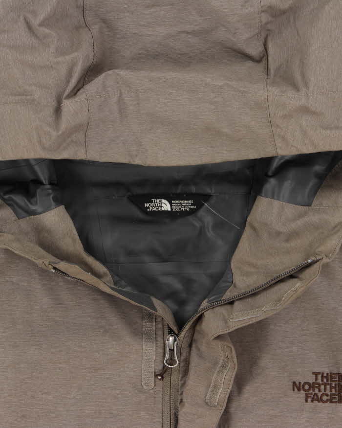 Vintage The North Face Marl Brown DryVent Hooded Waterproof Jacket - XXL