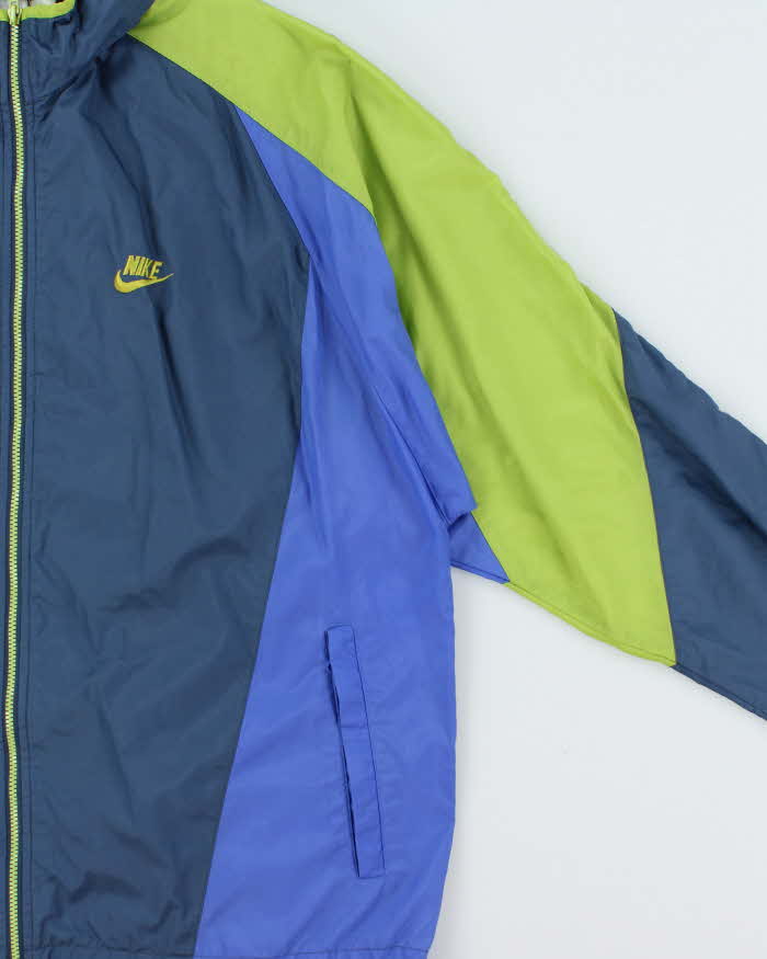 Vintage 1990s Nike Lightweight Soft Shell Hooded Windbreaker Jacket - XL