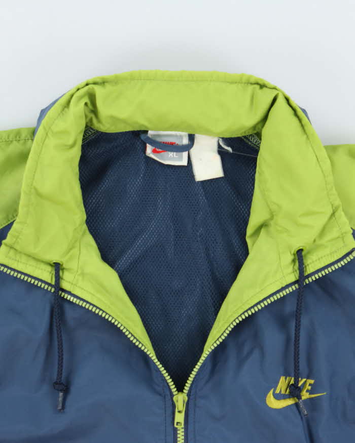 Vintage 1990s Nike Lightweight Soft Shell Hooded Windbreaker Jacket - XL