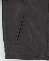 Vintage Y2K 00s Penman's Brown Leather Cafe Racer Moto Jacket - S