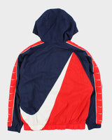 Nike NSW Taped Big Swoosh 1/4 Zip Shell Pullover Windbreaker - M