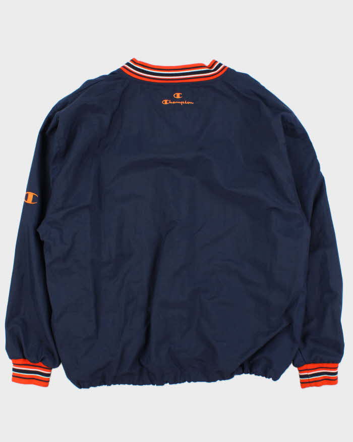 Vintage 1990s Champion Syracuse University Shell Pullover Varsity Windbreaker - L