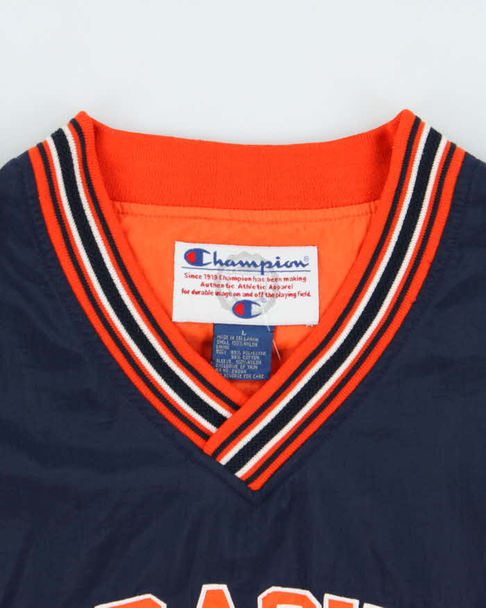 Vintage 1990s Champion Syracuse University Shell Pullover Varsity Windbreaker - L