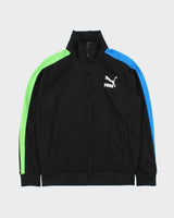 Vintage Puma Classic Funnel Neck Stripe Sleeve Track Jacket - S
