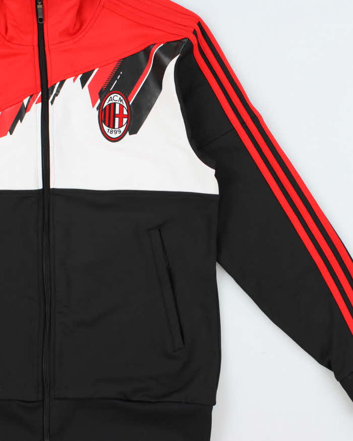 Vintage 2008-09 Adidas AC Milan FC Football Track Jacket - M