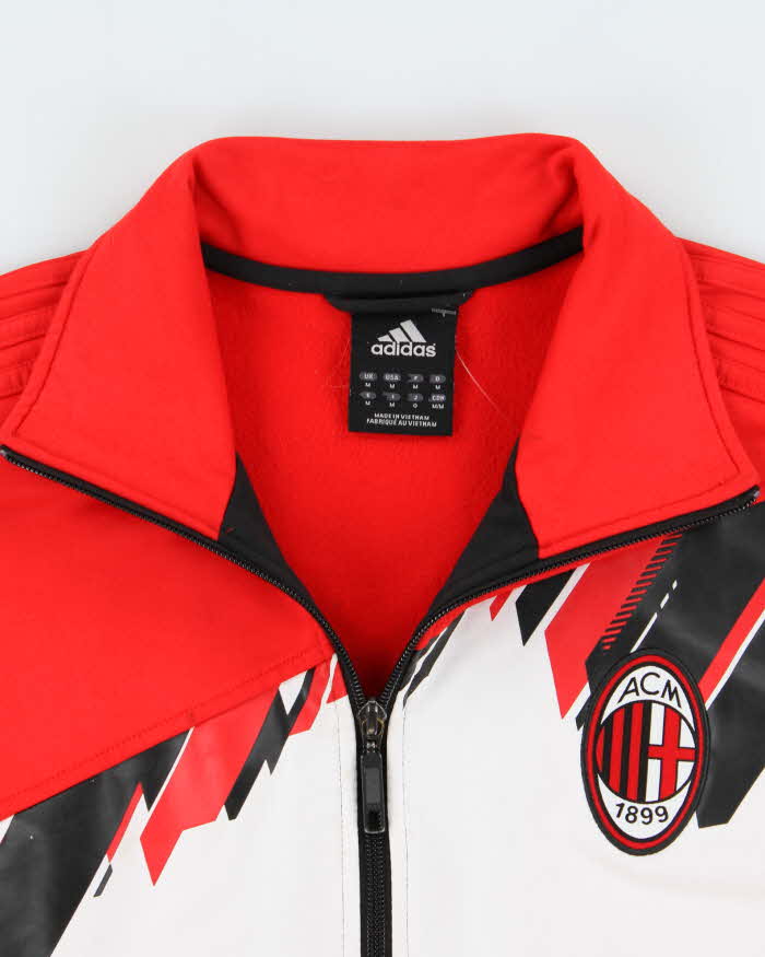 Vintage 2008-09 Adidas AC Milan FC Football Track Jacket - M