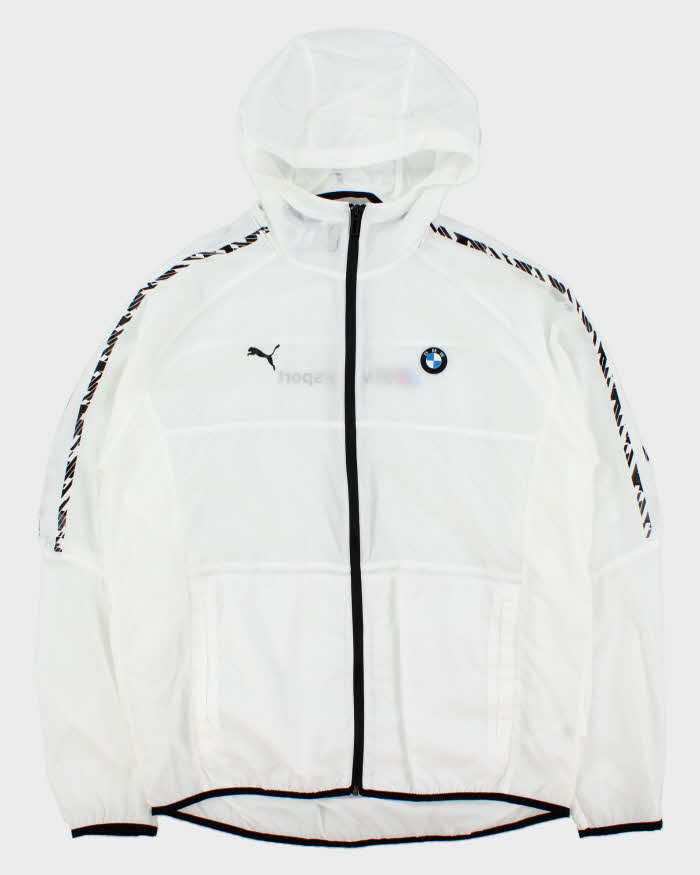 Vintage Puma BMW Motorsport Lightweight Hooded Windbreaker Jacket - L