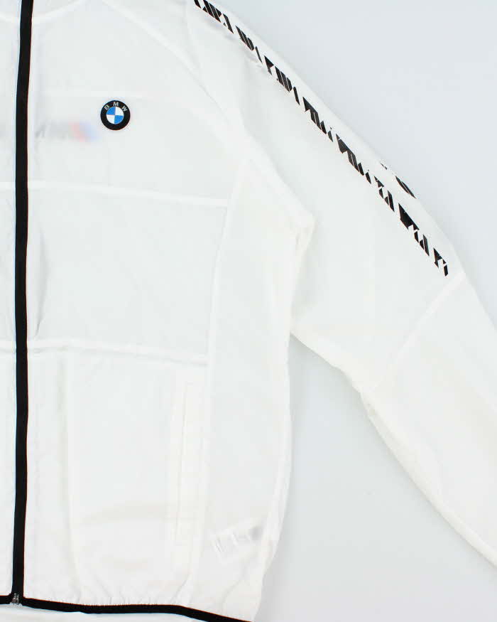 Vintage Puma BMW Motorsport Lightweight Hooded Windbreaker Jacket - L