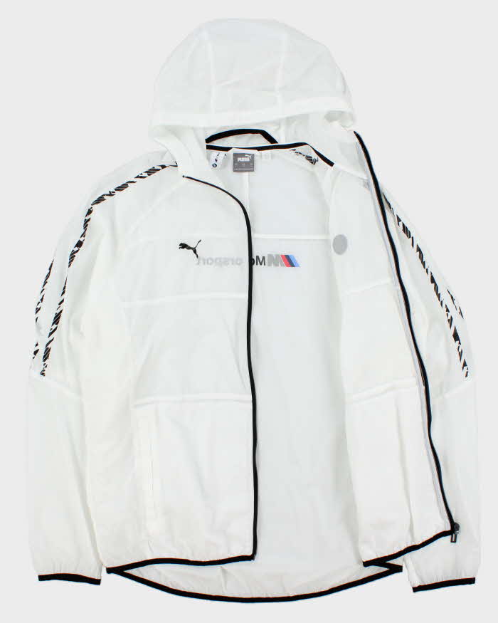 Vintage Puma BMW Motorsport Lightweight Hooded Windbreaker Jacket - L
