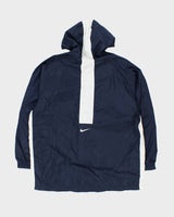 Vintage 1990s Nike Embroidered Shell Hooded Windbreaker Jacket - XL