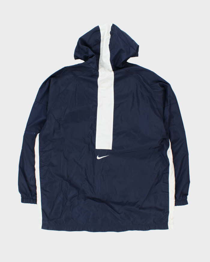 Vintage 1990s Nike Embroidered Shell Hooded Windbreaker Jacket - XL