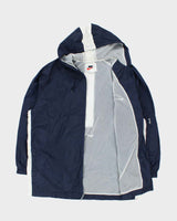 Vintage 1990s Nike Embroidered Shell Hooded Windbreaker Jacket - XL