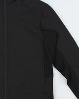 Lululemon Black Soft Shell Hooded Running Jacket - XL