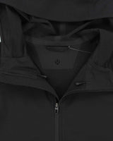 Lululemon Black Soft Shell Hooded Running Jacket - XL