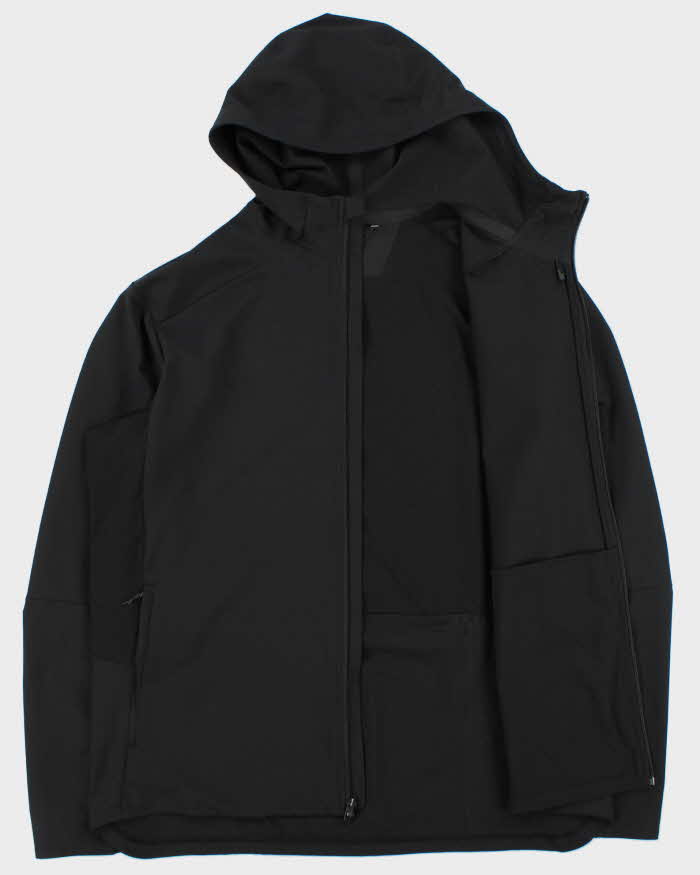 Lululemon Black Soft Shell Hooded Running Jacket - XL