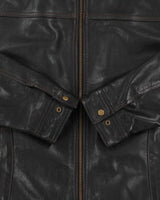 Vintage Y2K 00s Danier Dark Brown Leather Thinsulate Lined Cafe Racer Moto Jacket - XXL